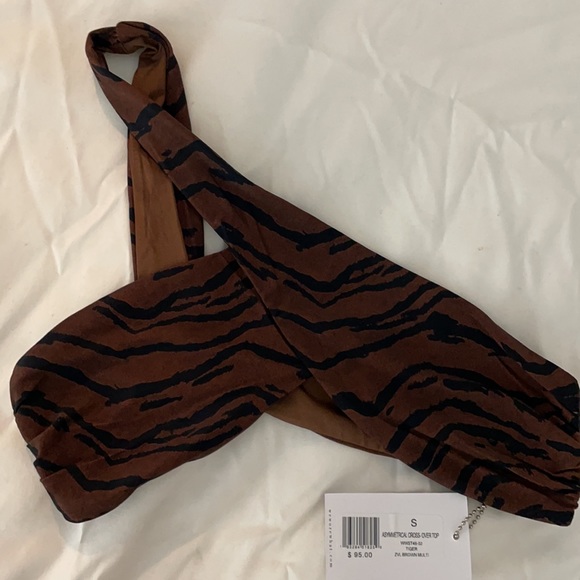 Weworewhat cross-over tiger bikini top - Picture 3 of 4